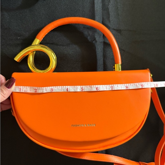 Fashion & Bag Shoulder Bag - Black, Cream, Tan, Orange - Picture 5 of 6